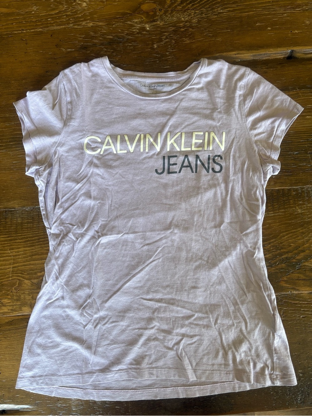 Calvin Klein Light Purple Short Sleeve Logo Tee
